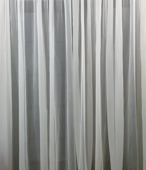 Perdea voal simplu MASTEL cu rejansa culoare ivoire