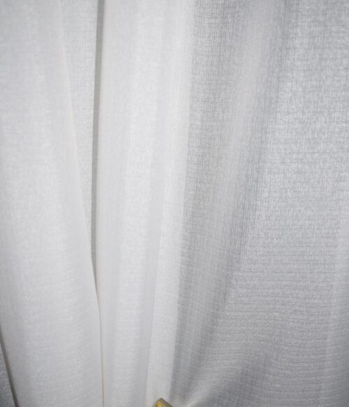 Perdea MASTEL crem model CR1 confectionata cu rejansa