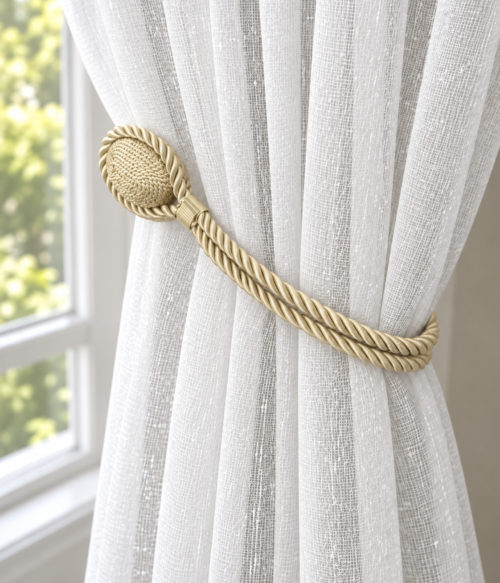 Accesoriu magnet pentru prindere perdele si draperii culoare Auriu