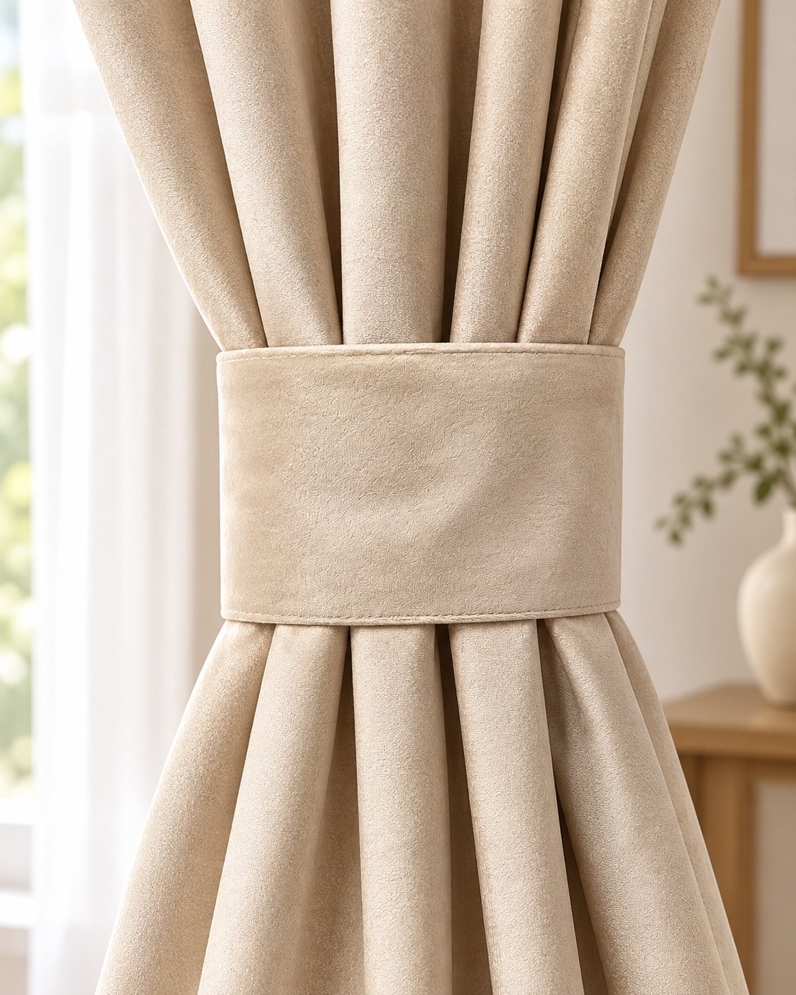 Cordon asortat montat pe draperie